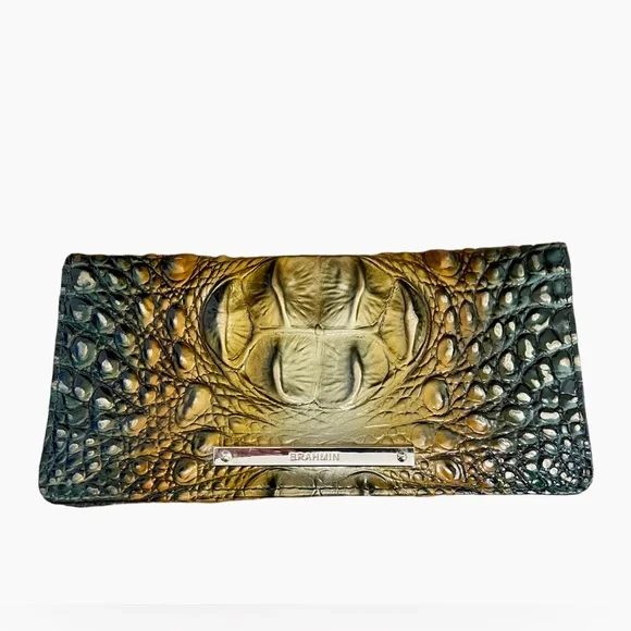 Brahmin Large Duxbury Bayleaf Ombre Satchel Handbag and Ady Wallet - SOLD OUT!!! - Picture 6 of 10